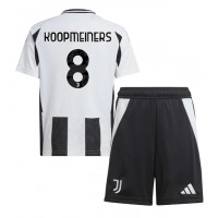 Fotballdrakt Barn Juventus Teun Koopmeiners #8 Hjemmedraktsett 2024-25 Kortermet (+ Korte bukser)